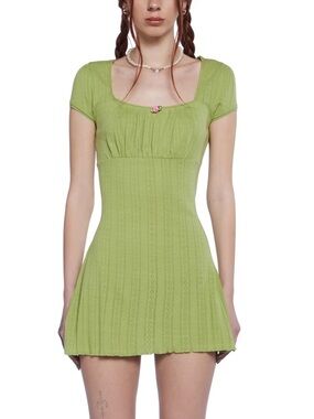 dELiA*s Green Textured dress